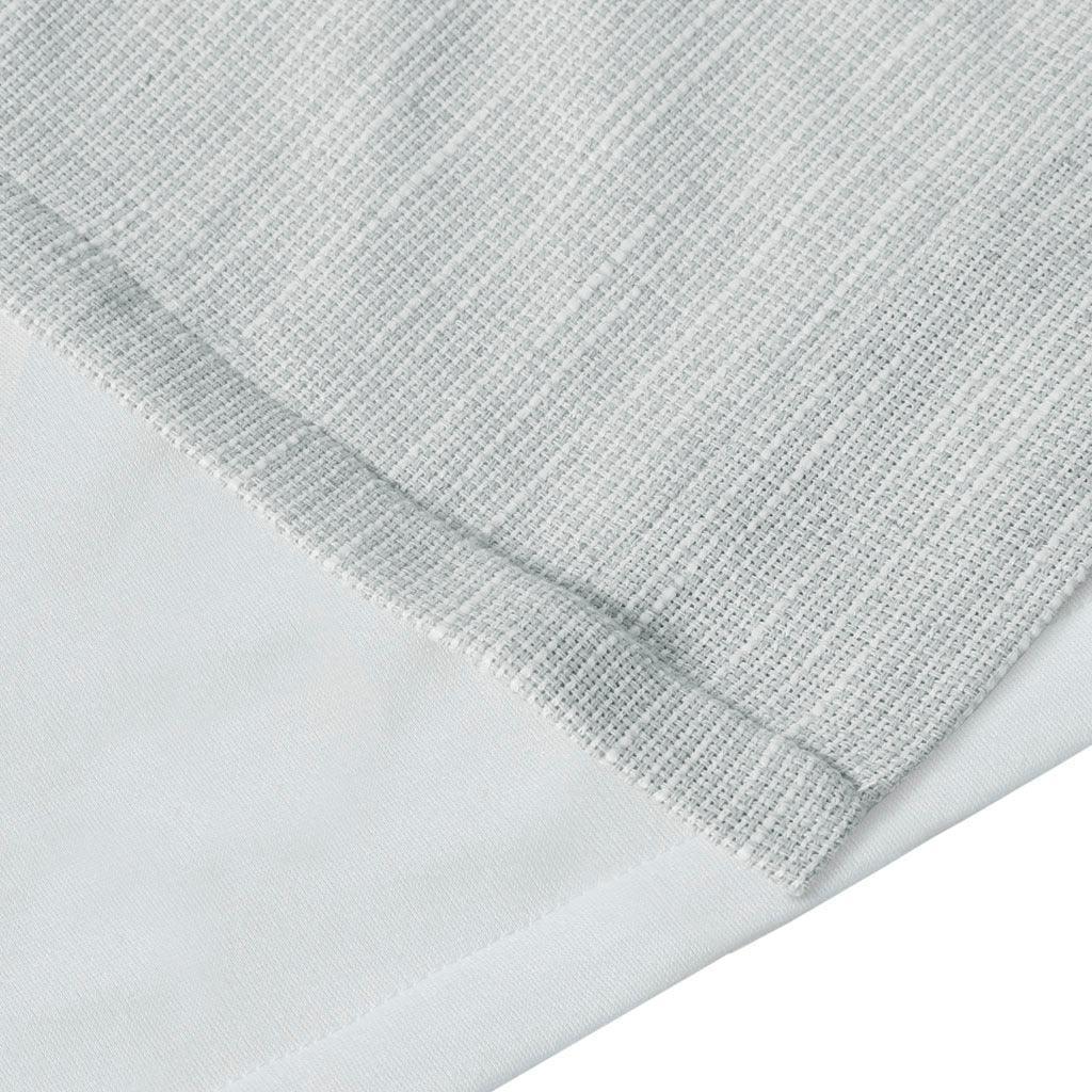 Olliix.com Curtains - Beals 84" Faux Linen Tab Top Panel with Fleece Lining Gray