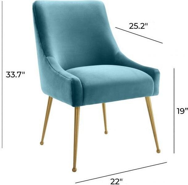 Tov Furniture Dining Chairs - Beatrix Dining Chair Sea Blue