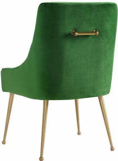 Tov Furniture Dining Chairs - Beatrix Dining Side Chair Green & Gold