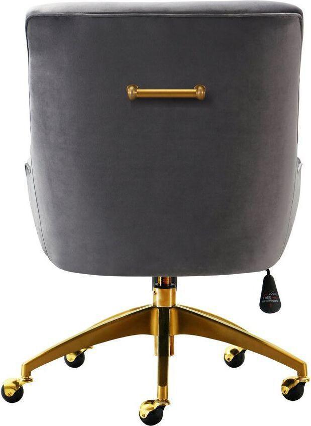Tov Furniture Task Chairs - Beatrix Office Swivel Chair Gray