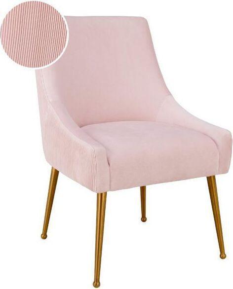 Tov Furniture Dining Chairs - Beatrix Pleated Dining Chair Blush