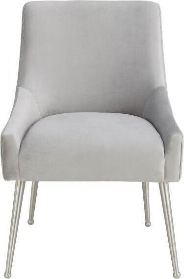 Tov Furniture Dining Chairs - Beatrix Pleated Dining Chair Light Gray