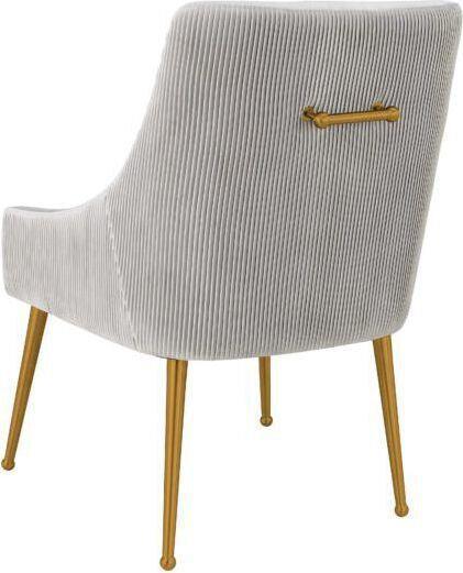 Tov Furniture Dining Chairs - Beatrix Velvet Dining Chair Ligh Gray