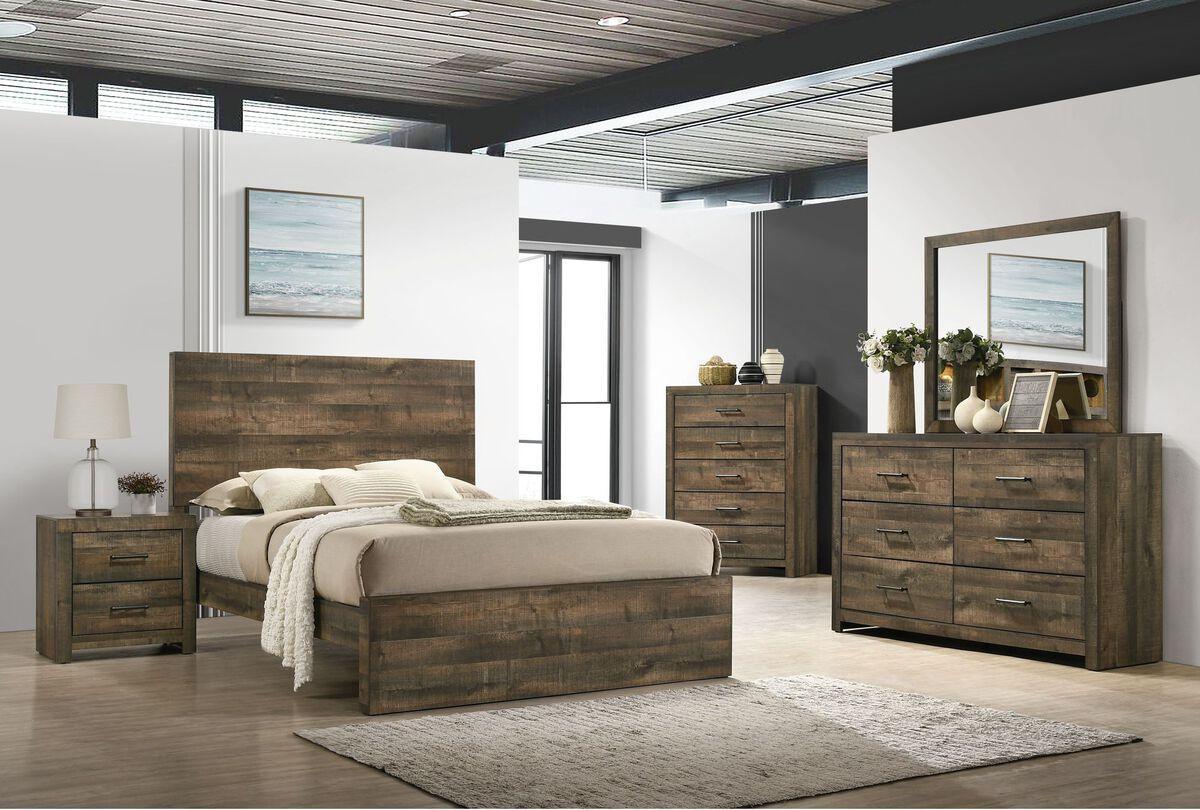 Elements Beds - Beckett King Panel Bed