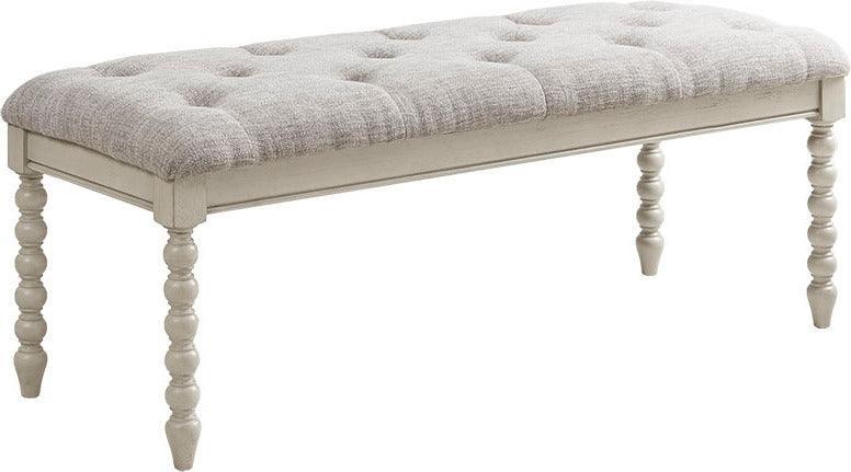 Olliix.com Benches - Beckett Tufted Accent Bench Natural