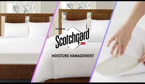 Olliix.com Comforters & Blankets - Bed Guardian 3M Scotchgard Comforter Protector White King