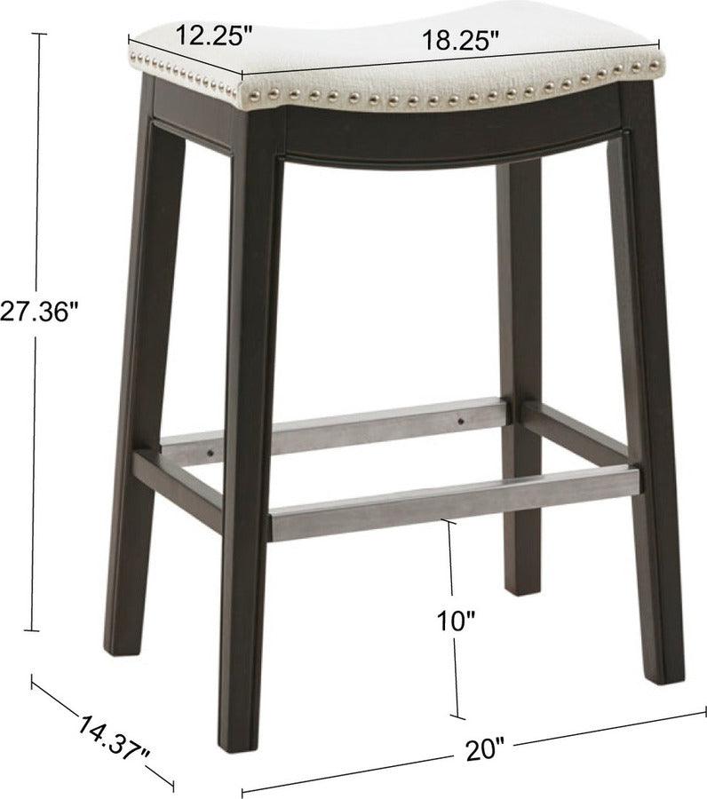 Olliix.com Barstools - Belfast 27.36" Counter Stool Cream