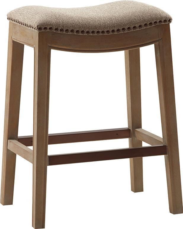 Olliix.com Barstools - Belfast Saddle Counter Stool Linen