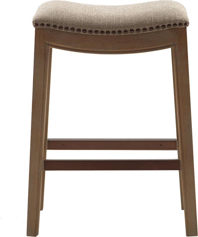 Olliix.com Barstools - Belfast Saddle Counter Stool Linen
