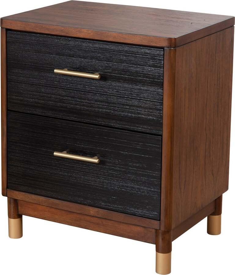 Alpine Furniture Nightstands & Side Tables - Belham 2 Drawer Nightstand