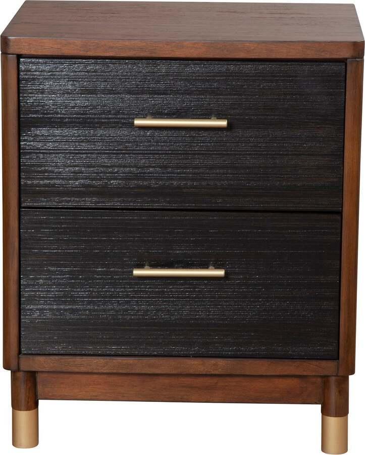 Alpine Furniture Nightstands & Side Tables - Belham 2 Drawer Nightstand