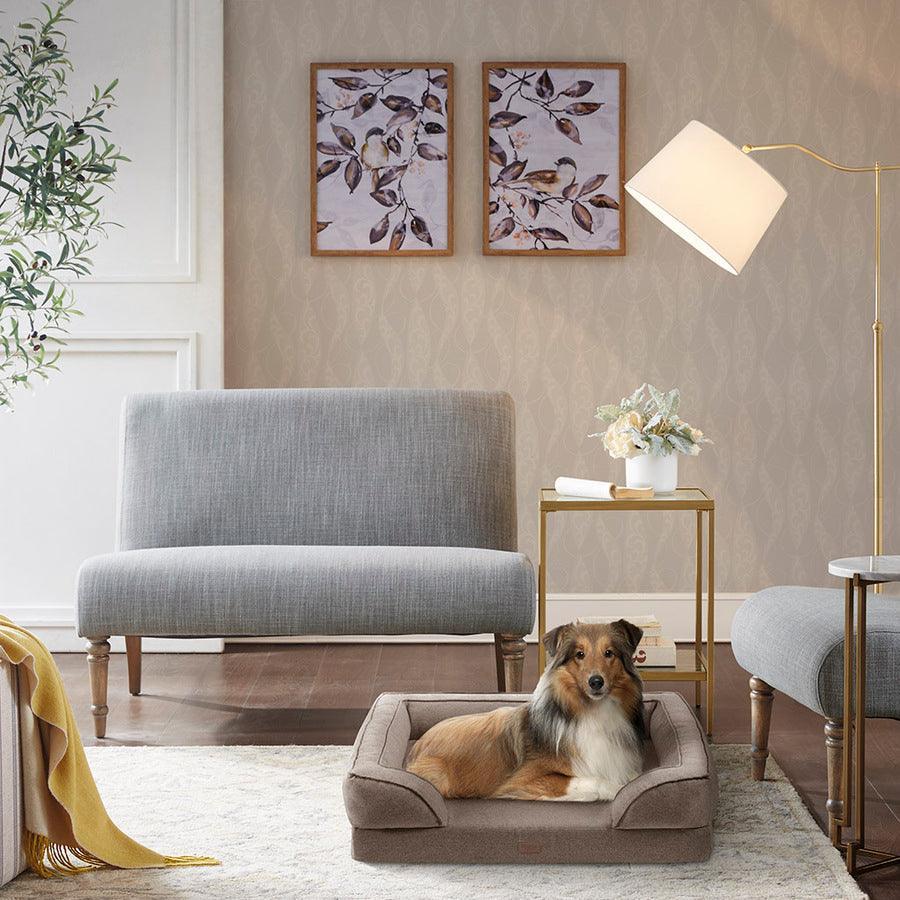 Olliix.com Dog Beds - Bella 28"W Pet Couch Brown