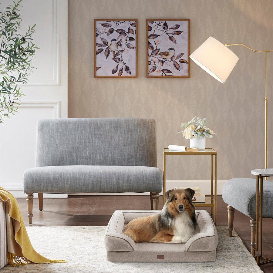 Olliix.com Dog Beds - Bella 28"W Pet Couch Tan