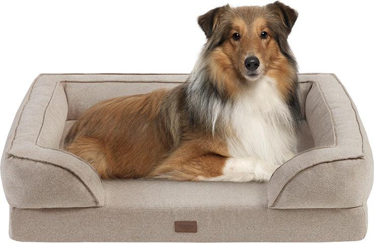 Olliix.com Dog Beds - Bella 28"W Pet Couch Tan