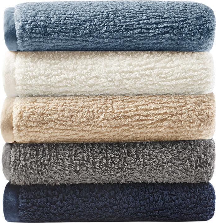 Olliix.com Comforters & Blankets - Berber Blanket Ivory WR51-2210