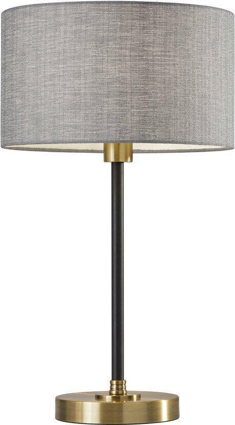 Adesso Table Lamps - Bergen Table Lamp Black Antique Brass