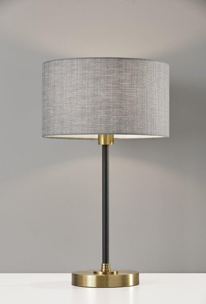 Adesso Table Lamps - Bergen Table Lamp Black Antique Brass
