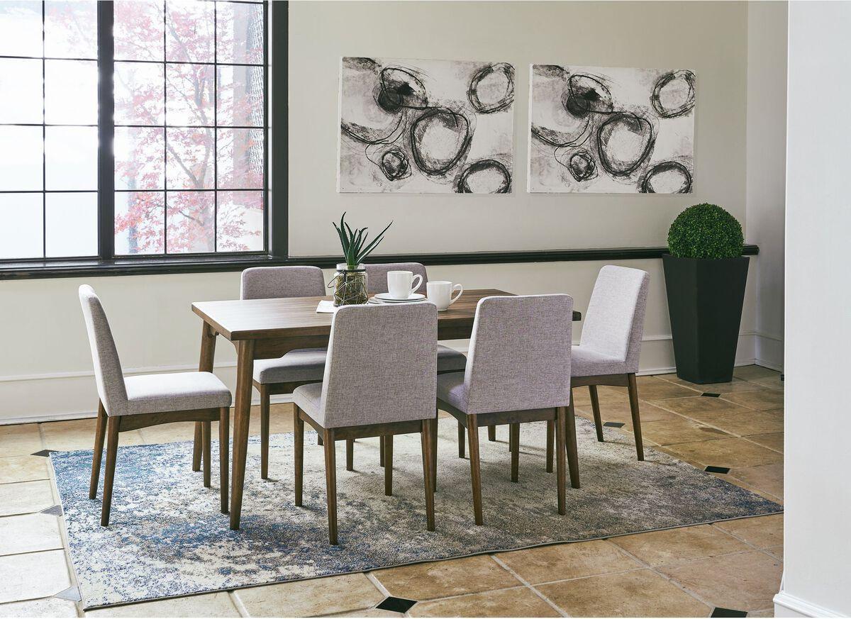 Elements Dining Tables - Berkley Standard Height Dining Table In Walnut