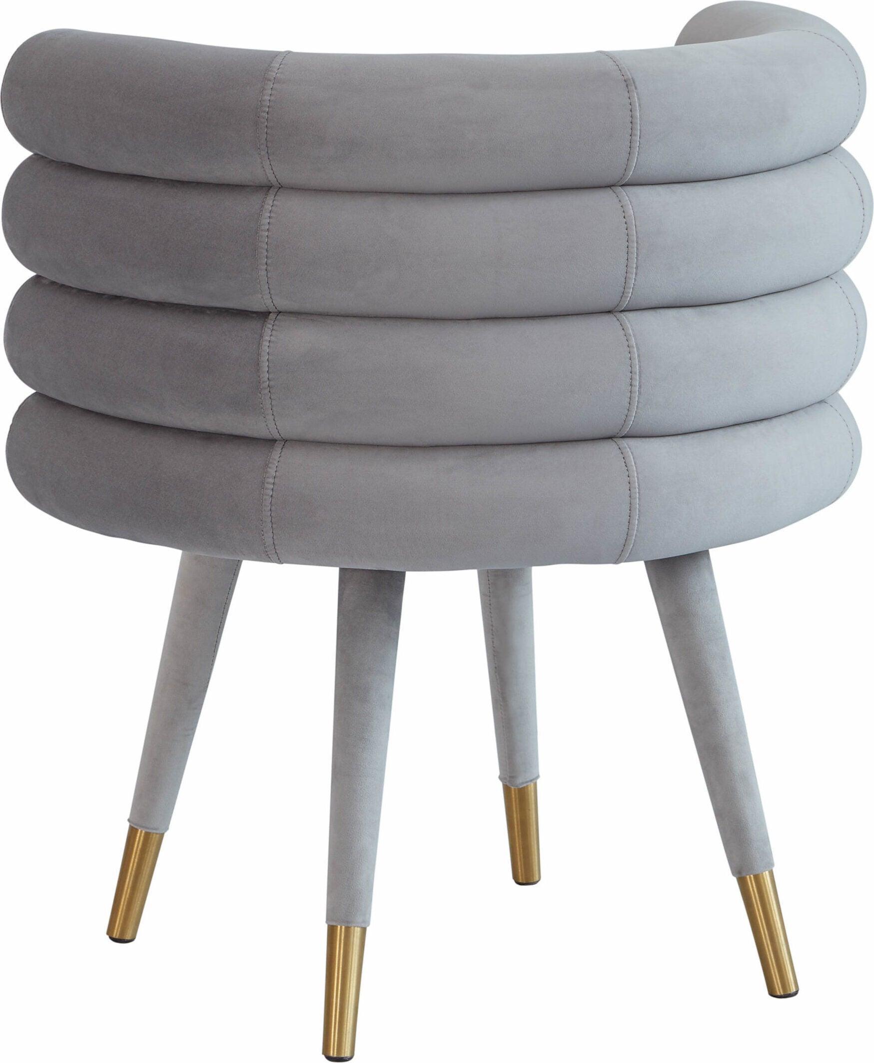 Tov Furniture Dining Chairs - Betty Gray Velvet Dining Chair