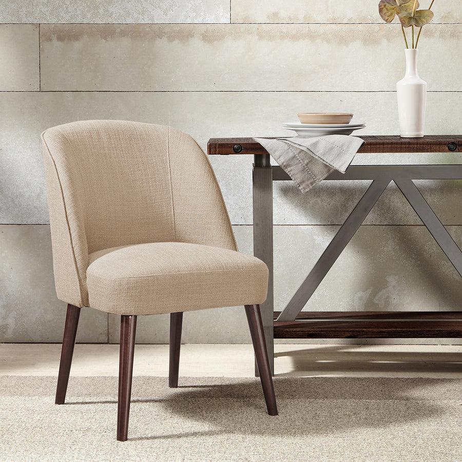 Olliix.com Dining Chairs - Bexley Contemporary Rounded Back Dining Chair 22.25Wx24.5Dx34.6H" Natural