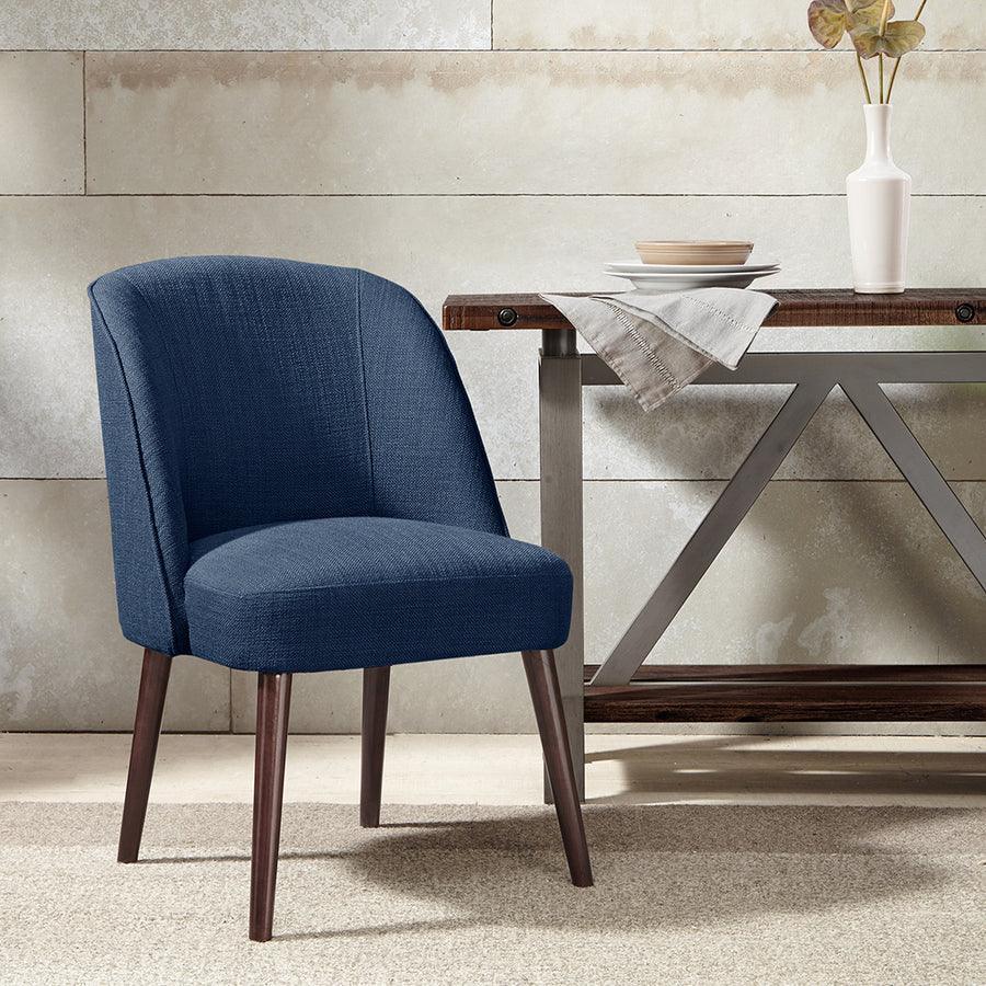 Olliix.com Dining Chairs - Bexley Modern/Contemporary Rounded Back Dining Chair Blue