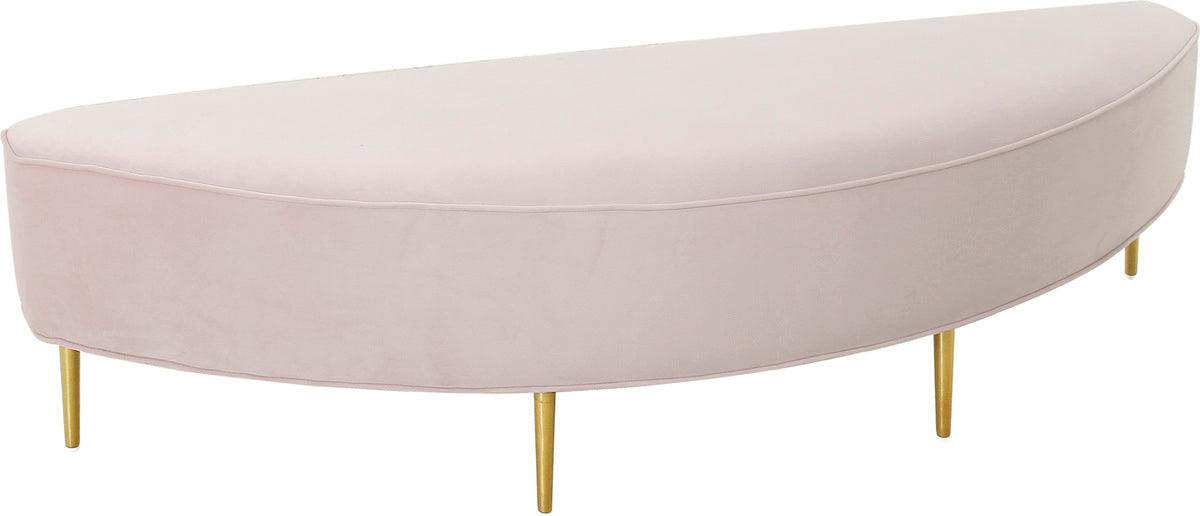 Tov Furniture Benches - Bianca Blush Velvet Full Bench