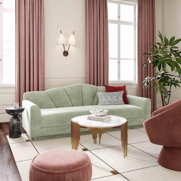 Tov Furniture Sofas & Couches - Bianca Moss Green Velvet Sofa