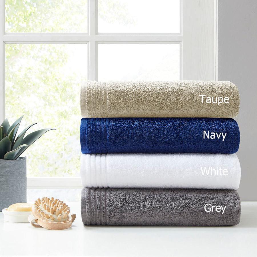 Olliix.com Bath Towels - Big Bundle 100% Cotton 12 Piece Bath Towel Set Taupe