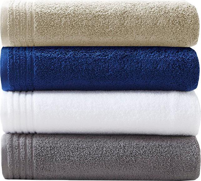 Olliix.com Bath Towels - Big Bundle 100% Cotton 12 Piece Bath Towel Set Taupe