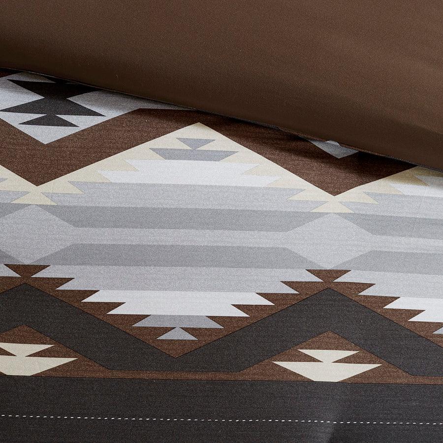 Olliix.com Comforters & Blankets - Bitter Transitional Creek Oversized Comforter Set Gray | Brown Full