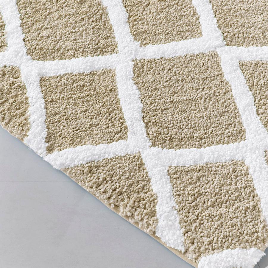 Olliix.com Bath Rugs - Bittman Reversible High Pile Tufted Bath Rug Navy-MP72-5663