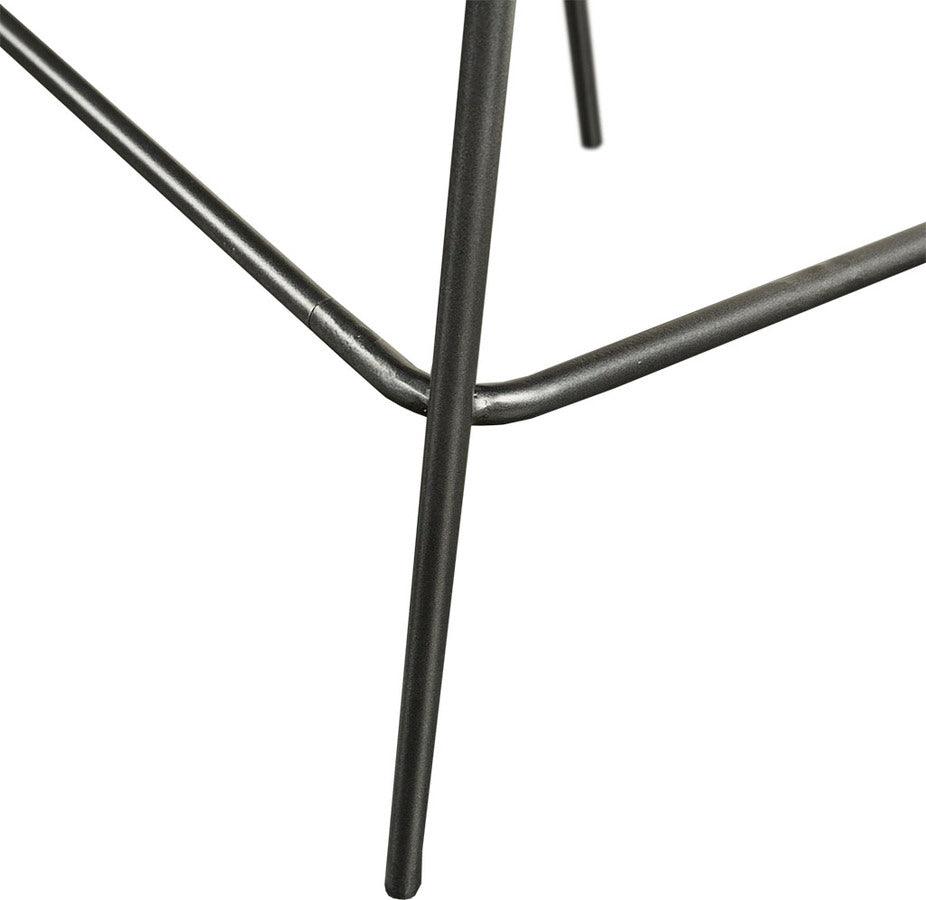 Olliix.com Barstools - Bixby Faux Leather Counter Stool with Metal Frame Brown