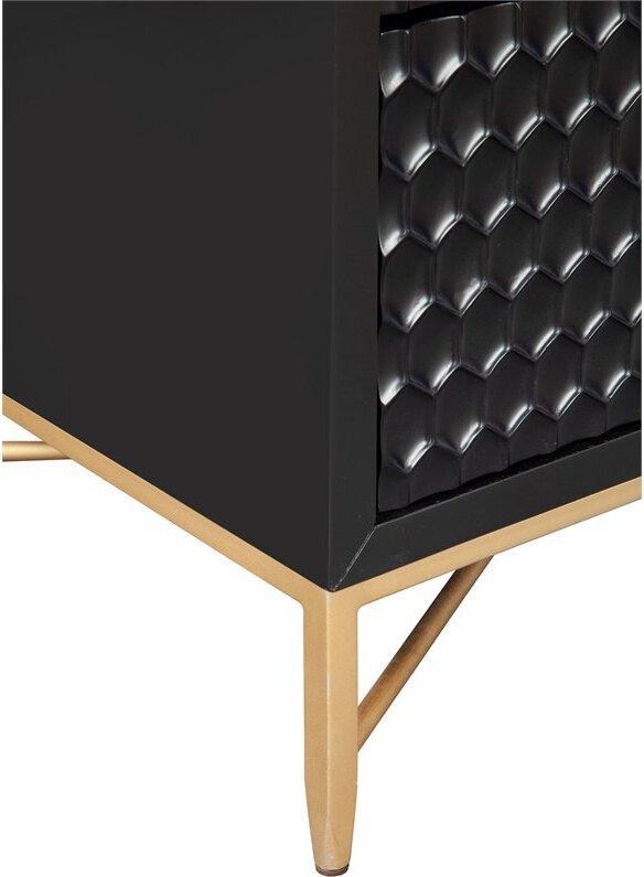 Alpine Furniture Nightstands & Side Tables - Black Pearl Nightstand Black