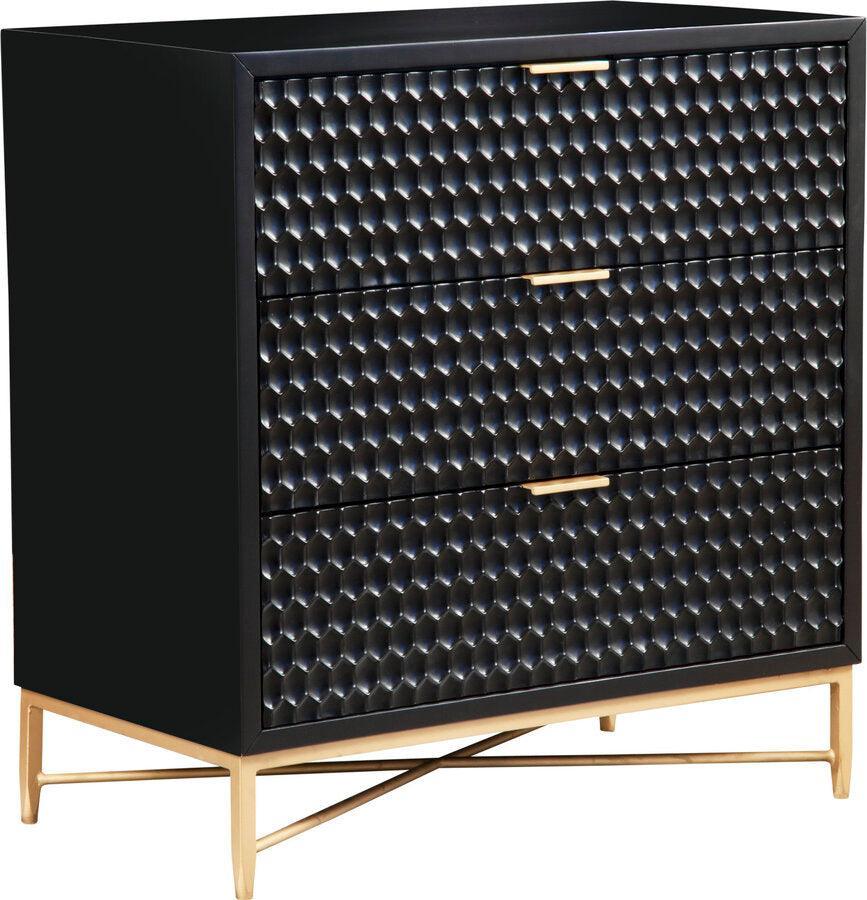 Alpine Furniture Chest of Drawers - Black Pearl Small Chest