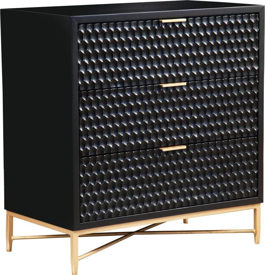 Alpine Furniture Chest of Drawers - Black Pearl Small Chest