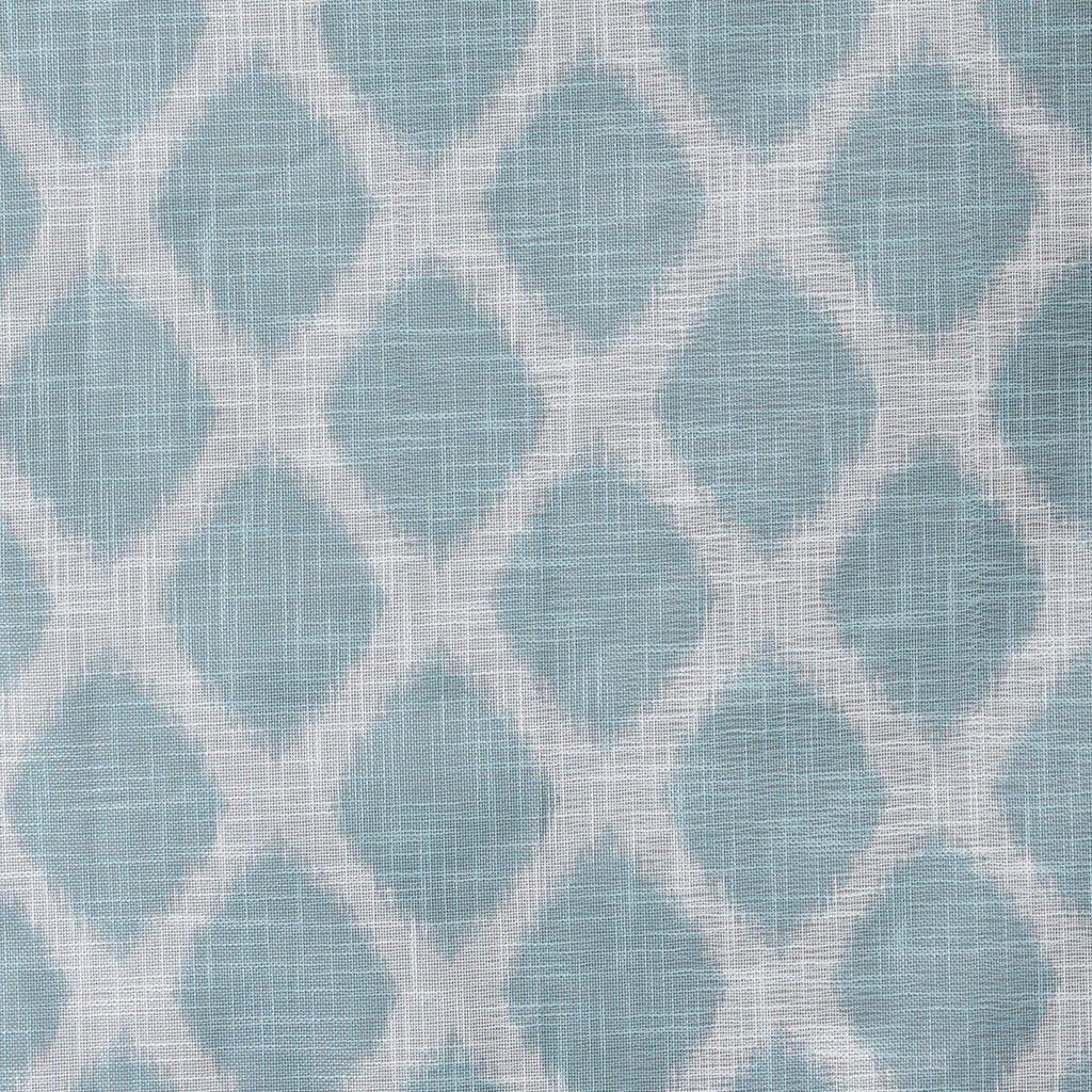 Olliix.com Curtains - Blakesly 100 H Printed Ikat Blackout Patio Curtain Aqua