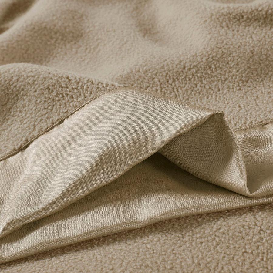 Olliix.com Comforters & Blankets - Blanket Beige BL51-0526