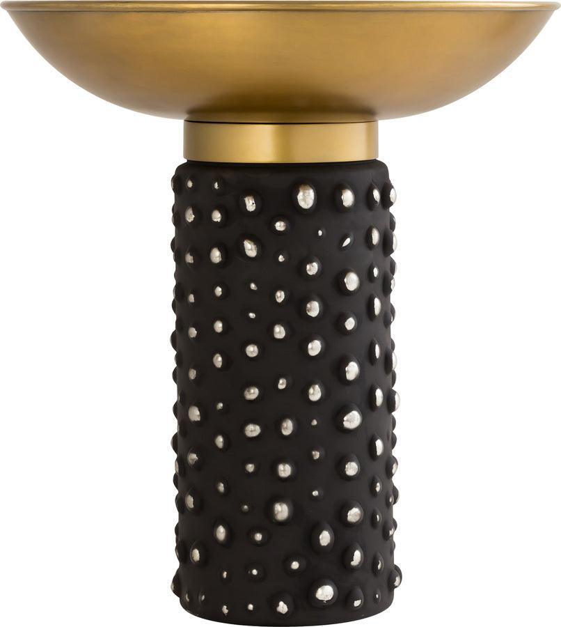 Tov Furniture Side & End Tables - Blaze Glass/Brass Side Table Antique Brass
