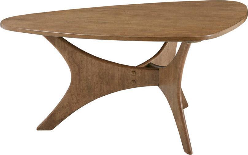 Olliix.com Coffee Tables - Blaze Triangle Wood Coffee table Light Brown