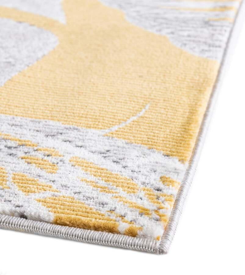 Unique Loom Indoor Rugs - Blossom Beach/Nautical 10x14 Rectangular Rug Yellow