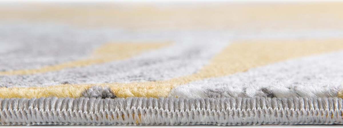 Unique Loom Indoor Rugs - Blossom Beach/Nautical 10x14 Rectangular Rug Yellow