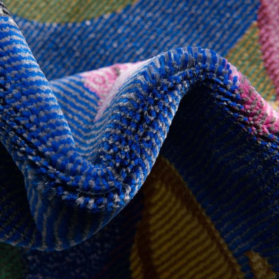 Unique Loom Indoor Rugs - Blossom Floral 10x14 Blue & Pink