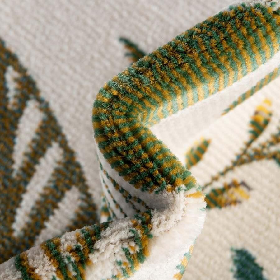 Unique Loom Indoor Rugs - Blossom Floral 10x14 Ivory & Green