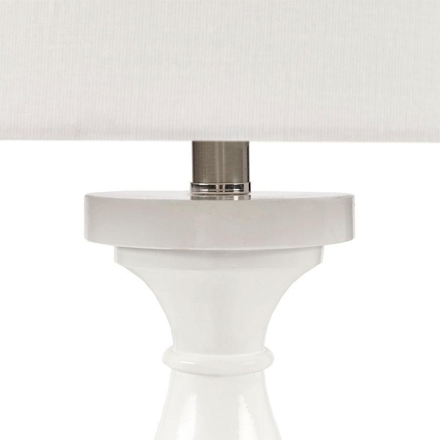 Olliix.com Table Lamps - Blythe Resin Table Lamp White Base & White Shade