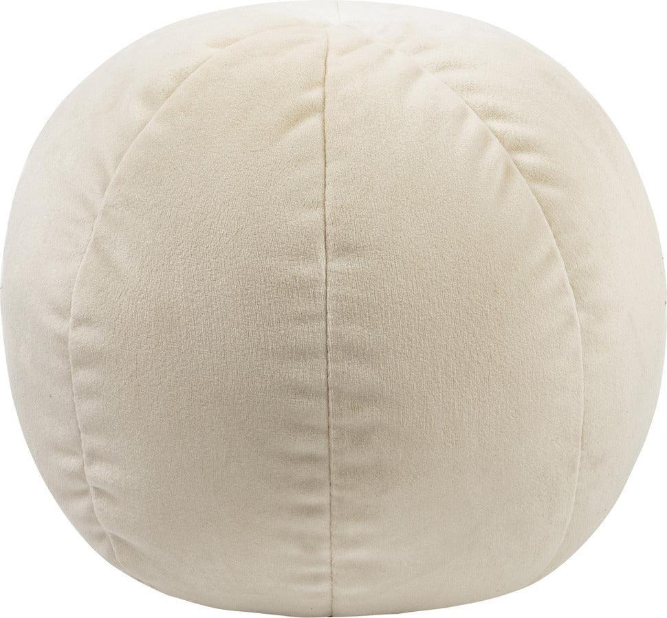 Tov Furniture Pillows & Throws - Boba 14" Cream Velvet Pillow Cream
