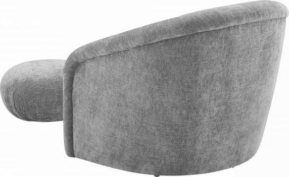 Tov Furniture Living Room Sets - Boboli Grey Chenille Chair + Ottoman Set