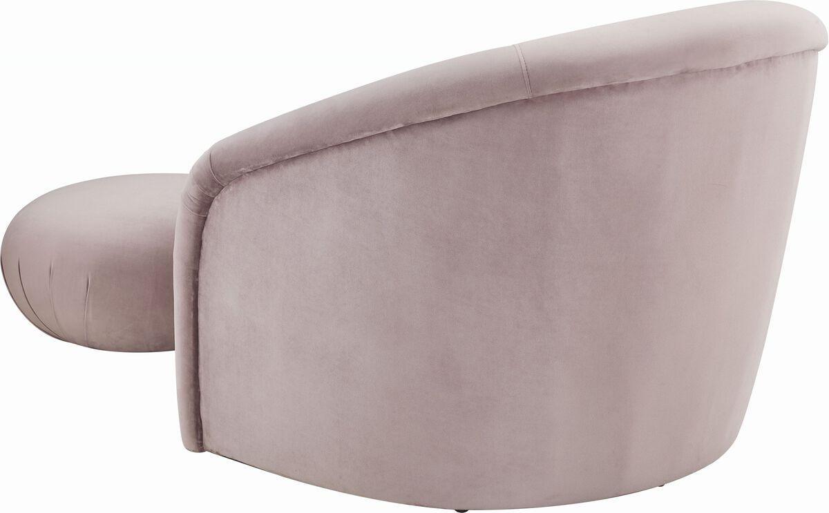 Tov Furniture Living Room Sets - Boboli Mauve Velvet Chair + Ottoman Set Mauve