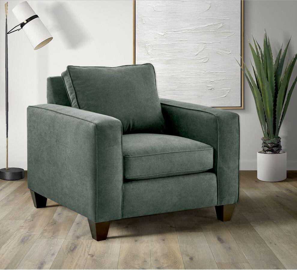 Elements Accent Chairs - Boha Chair in Jessie Charcoal Charcoal