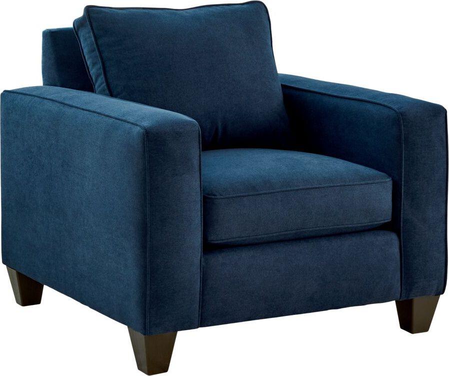 Elements Accent Chairs - Boha Chair in Jessie Navy Navy