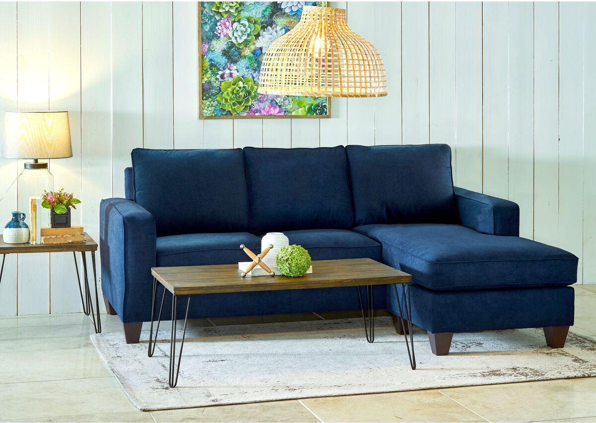 Elements Sectional Sofas - Boha Chofa in Jessie Navy